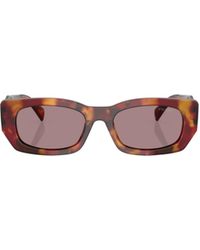 Prada - Eyewear Rectangular Frame Sunglasses - Lyst