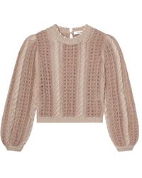 FRAME - Cable-Knit Jumper - Lyst