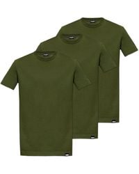 DSquared² - Underwear Logo Tag Three Pack Of Underwear T-Shirts - Lyst