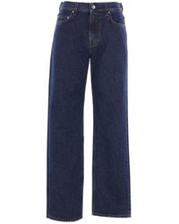 TOTEME - Totême Logo Patch Straight-Leg Jeans - Lyst