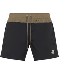 Moncler - Contrast Panel Swim Shorts - Lyst
