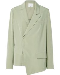 Tibi - Asymmetric Crepe De Chine Blazer - Lyst