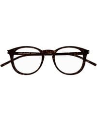 Saint Laurent - Eyewear Sl 106 Round Glasses And Frames - Lyst
