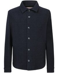 Herno - Buttoned Long-Sleeved Shirt Jacket - Lyst