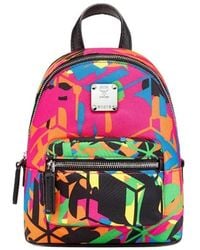 MCM - Abstract Pattern Printed Shoulder Bag - Lyst