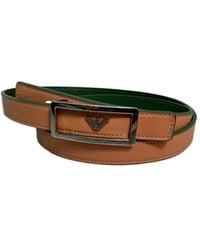 Emporio Armani - Eagle Label Double-Sided Belt - Lyst