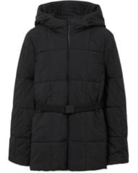 Burberry - Long-Sleeved Hooded Padded Jacket - Lyst