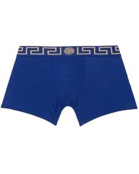 Versace - Greca Cotton Boxer Briefs - Lyst