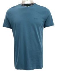 BOSS - Logo Round-Necked T-Shirt - Lyst