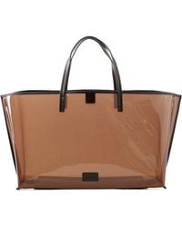 STAUD - Large Leather-Trimmed Pvc Tote - Lyst