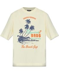 DSquared² - Pattern-Printed Crewneck T-Shirt - Lyst