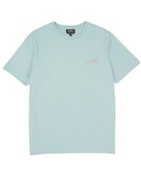 A.P.C. - Logo Printed Crewneck T-Shirt - Lyst