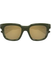 Gucci - Geometric Frame Sunglasses - Lyst