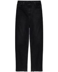 Maison Margiela - Frayed Edge Wide-Leg Jeans - Lyst