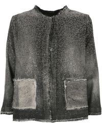 Avant Toi - Round-Collar Casual Jacket - Lyst