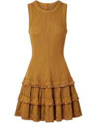 Alaïa - Ruffled Dress - Lyst