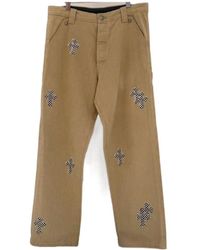 Chrome Hearts - Leopard Print Cross Casual Pants - Lyst