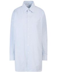 Bottega Veneta - Striped Oversized-Fit Shirt - Lyst