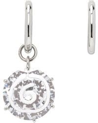MM6 by Maison Margiela - Embellished Hoop Earrings - Lyst