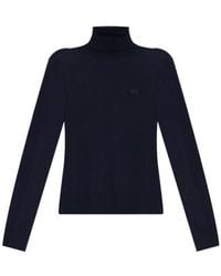 DSquared² - Logo Embroidered Turtleneck Knit Jumper - Lyst