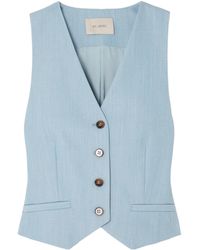 St. Agni - Carter Recycled-Twill Vest - Lyst
