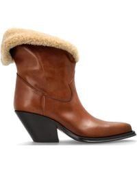 Chloé - Chloé Azelan Heeled Ankle Boots - Lyst