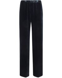 Antonelli - Velvet Silk Trousers - Lyst