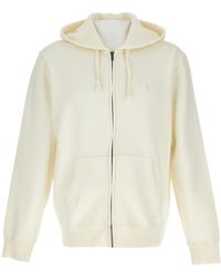 Polo Ralph Lauren - Logo Embroidered Zip-Up Hoodie - Lyst