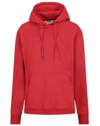 MSGM - Logo Hooded Sweater - Lyst
