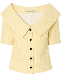 Alessandra Rich - Embellished Tweed Jacket - Lyst