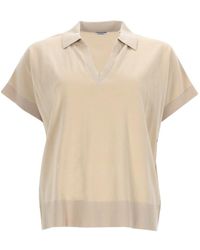 Aspesi - Short Sleeve Knitted Top - Lyst