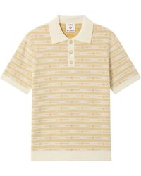 CASABLANCA - Knit Logo Short Sleeve Polo Shirt - Lyst