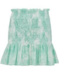 Dior - Iviera Ruffled Miniskirt - Lyst