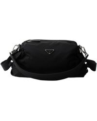 Prada - Explore Re-Nylon And Leather Bag - Lyst