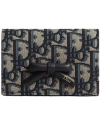 Dior - Oblique Bow Glycine Wallet - Lyst