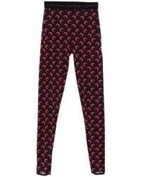 Marine Serre - All-Over Print Leggings With An Elastic Waistband - Lyst