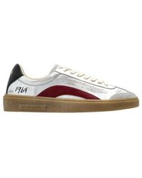 DSquared² - Round Toe Lace-Up Sneakers - Lyst