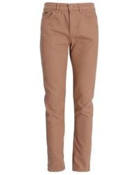 BOSS - Cotton-Stretch Tapered-Leg Trousers - Lyst