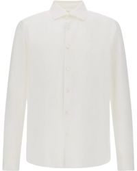 Herno - Long Sleeved Button-Fastened Shirt - Lyst