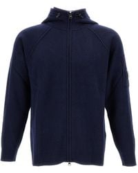 C.P. Company - Hooded Zip Cardigan - Lyst