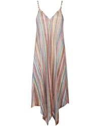 Missoni - V-Neck Zig-Zag-Pattern Dress - Lyst