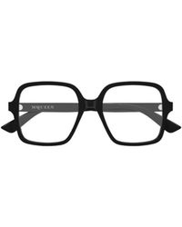 McQueen - Eyewear Oversized Square Frame Glasses - Lyst