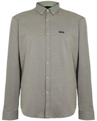 BOSS - Plain Shirt - Lyst