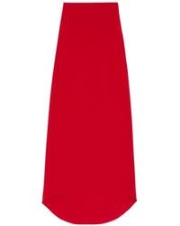 Valentino - Side-Slit Midi Skirt - Lyst