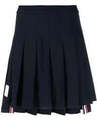 Thom Browne - Pleated Mini Skirt - Lyst