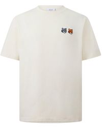 Maison Kitsuné - Double Fox Hooded Comfort T-Shirt - Lyst