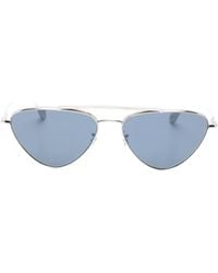 Jil Sander - X Oliver Peoples Geometric-Frame Sunglasses - Lyst