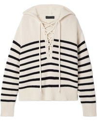 Nili Lotan - Striped Hooded Sweater - Lyst
