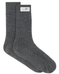 MM6 by Maison Margiela - Wool Blend Socks - Lyst