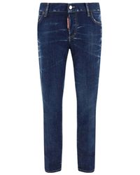 DSquared² - Logo Patch Skinny Jeans - Lyst